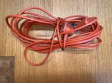 Genuine FLYMO, 11 Metre Lawnmower Hedge Trimmer Mains Power Cable Lead Plug