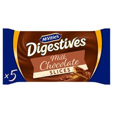 Digestives Milk Chocolate Slices, 5 Slices, 124 g Pack of 1