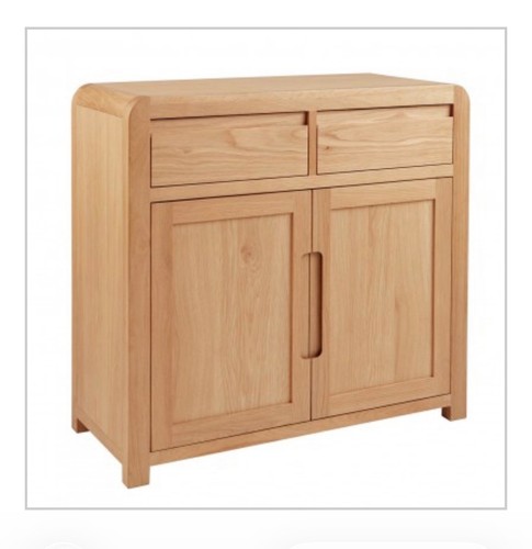 Solid oak sideboard with two - solid,
