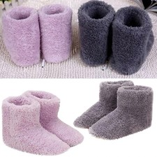 USB Electric Heated Foot Warmer Winter Home Plush Slipper Feet Warming Shoe Boot
