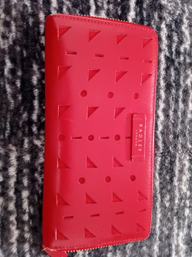 Radley red zip around purse - radley,
