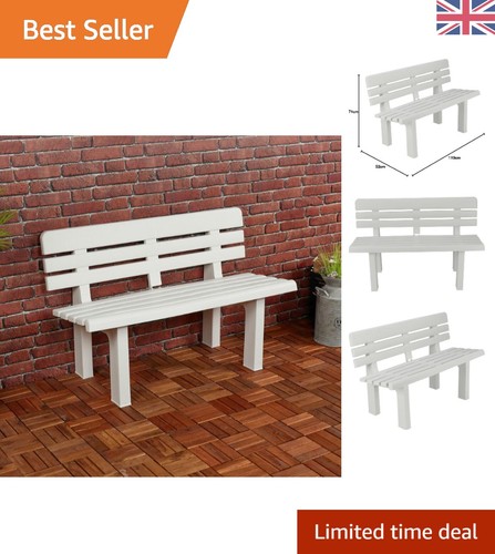 Stylish white seater outdoor - white, 2-seater