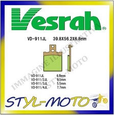 VD-911JL SINTERED REAR BRAKE PADS VESRAH DUCATI 996 R 1000 S 2001