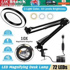 10X Magnifying Glass Lamp LED