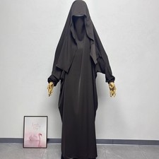 Full Cover Abaya Women Muslim Burka Niqab Kaftan Long Robes Dubai Dresses Arab