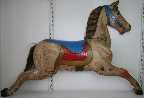 Antique carousel horse - antique,