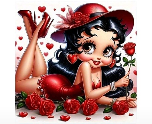 Betty boop diamond art - betty,