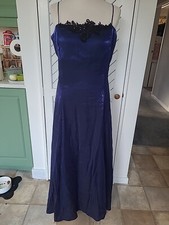 Wallis Size 16, Midnight Blue Maxi Dress, Spaghetti Straps
