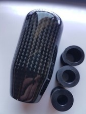 Black carbon fibre gear knob