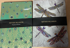 Matthew Williamson A5 Jade Peacock Perpetual Planner & Dragon Fly Note Book BNWT
