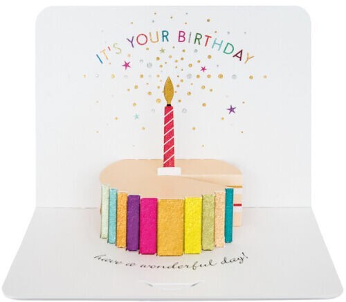 Birthday cake candle popup - cake,