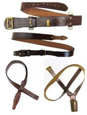 BE Sam Browne Belt,Sword Knot,flag pole ,Brown Leather Uniform Accessories set-3