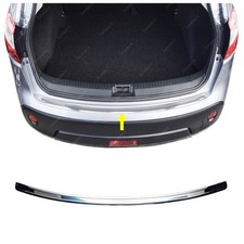 Chrome Rear Bumper Protector BRUSHED For NISSAN QASHQAI 2007 to 2013