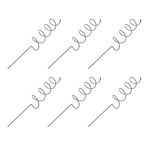 6pcs iron spiral plant - iron, support
