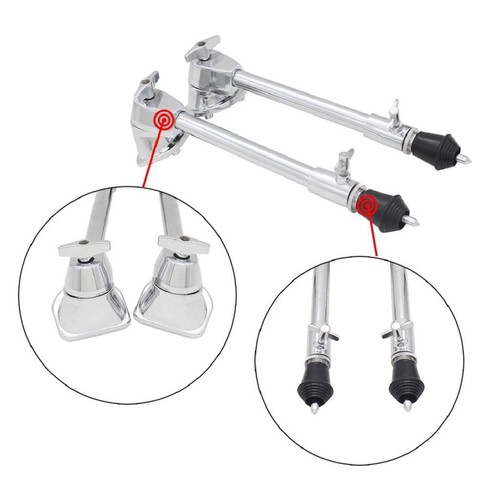 2pcs bass drum - drum, legs