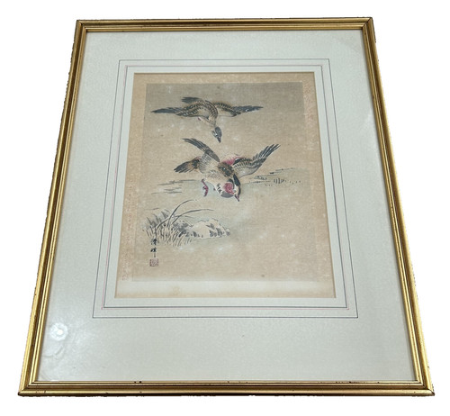 Japanese woodblock mandarin - japanese,
