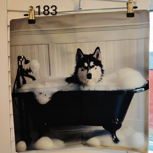 Siberian husky bathtub - husky,