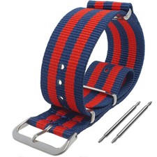 NATO Watch Strap Blue Red