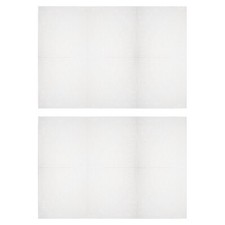 2pcs Plastic Mesh Canvas Sheet 60x42cm/23.6x16.5inch White 4mm Hole
