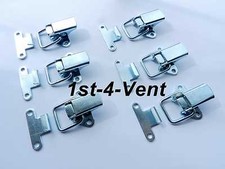 6x TOGGLE CATCH CLIPS HOOKS for BONNET, BOOT, FASTENER, CASES, BOX LID, DUCTING