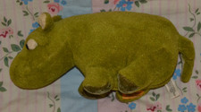 Merrythought Hippo Hippopotamus Green 12” Long