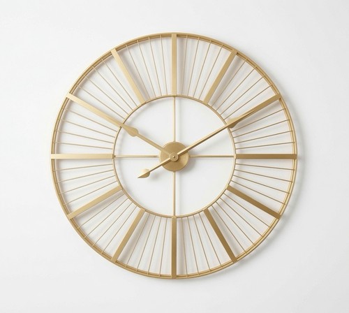 Modern gold wireframe sunburst - gold,