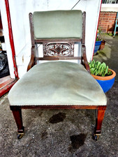 EDWARDIAN NURSING BEDROOM CHAIR ARMCHAIR