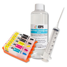 Edible Ink Printer Cleaning Kit for Canon Printhead- Cleaning Fluid & Cartridges