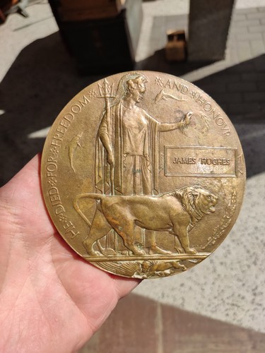 Ww1 death plaque penny - death,