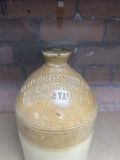 VINTAGE Thomas Smith & Co, London. STONEWARE FLAGON By Saml Grimmer & Co