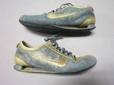 NIKE SHOX RIVALRY PREMIUM WOMENS GOLD TRAINING SHOES SIZE 7 #316327-071 RARE