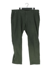 Bruhl Men's Trousers W 40 in Green Cotton with Elastane Straight Chino