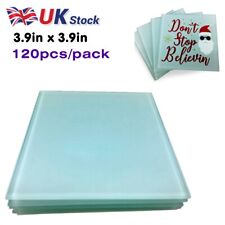 120 Pack Sublimation Personalised Photo Glass Coaster Blanks 3.9in x 3.9in