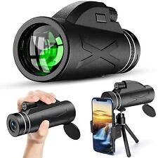 80X100 Super High Power Portable Monocular Telescope Binoculars Hunting Camping