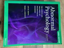 Abnormal Psychology By Kring &