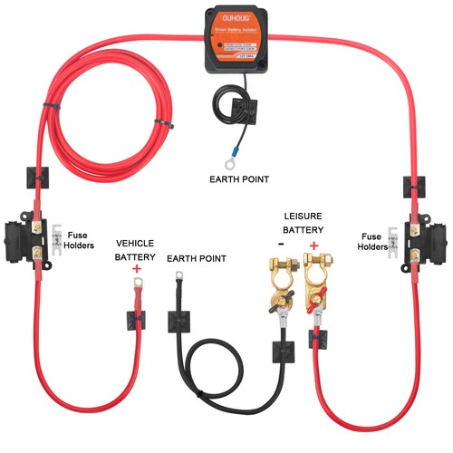 Starter battery charger to - battery,