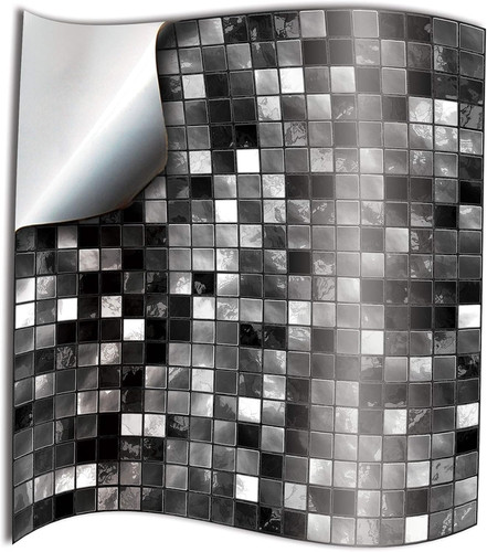 Black white kitchen - white,