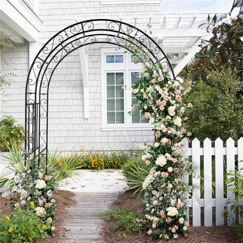 7ft metal garden arch shabby - 7ft,