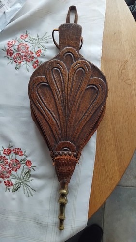 Antique fire bellows - fire, hand