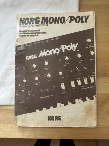 1980s korg mono poly owner - 1980s,