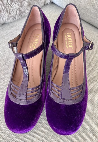 Hotter france purple shoes - purple,
