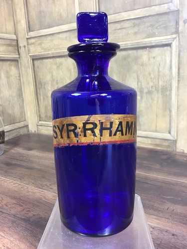 Antique cobalt blue glass - antique,