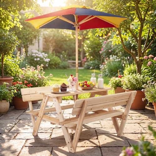 Built benches and backrest - built-in,