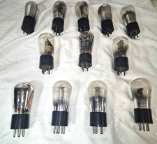 Lot 12 Vintage Vacuum Tubes