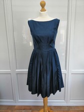 Emily and Fin Pure Silk Blue Dress, Excellent Condition, Size Small