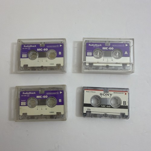 Vintage microcassette lot sony - vintage,