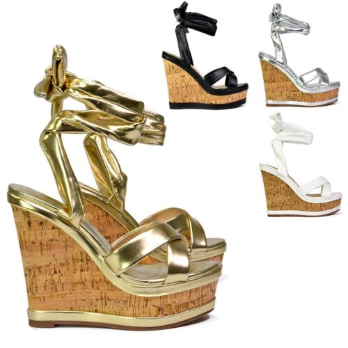 Womens lace wedge - lace, sandals