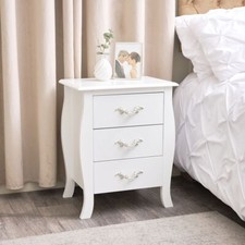 3 Drawer Bedside Table drawers