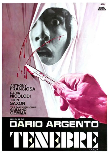 Tenebrae 1982 movie poster - tenebrae,
