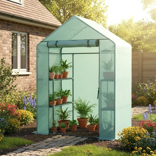 Walk greenhouse garden - in,